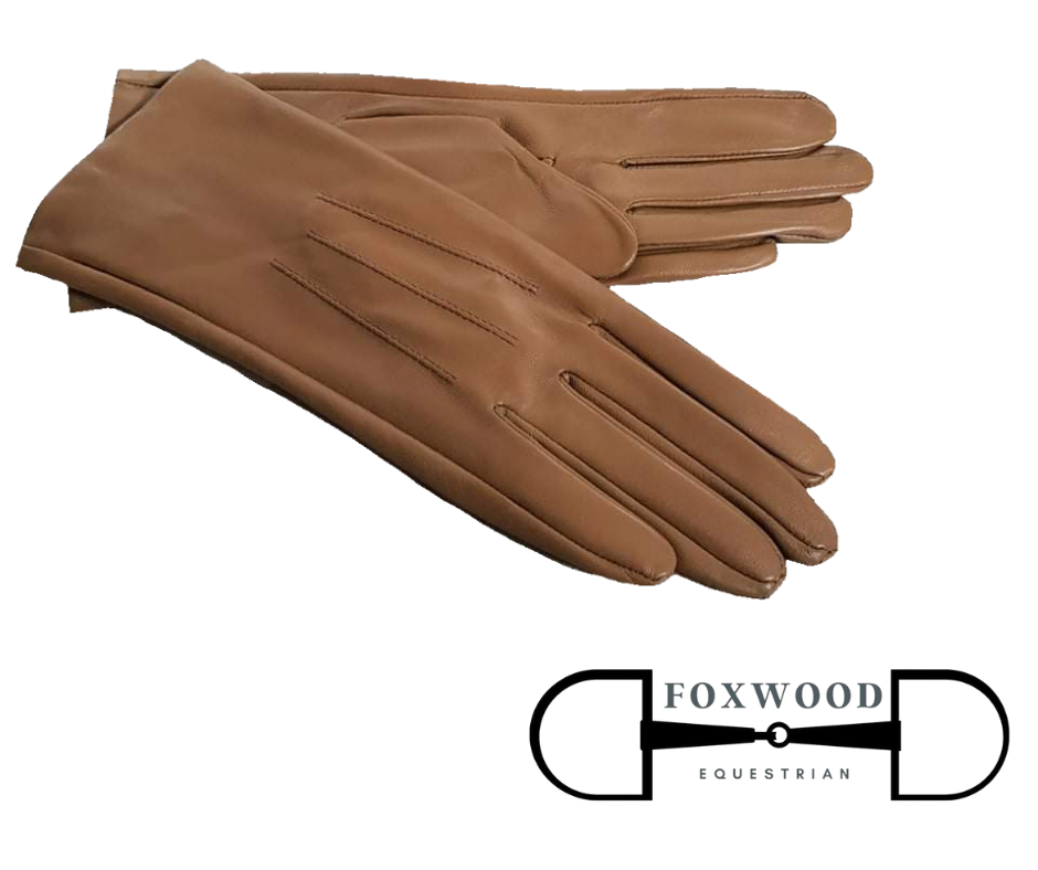 Hurlford Old Gold Gloves- Adults Foxwood Equestrian - Saddlery Showing Tack and Feed