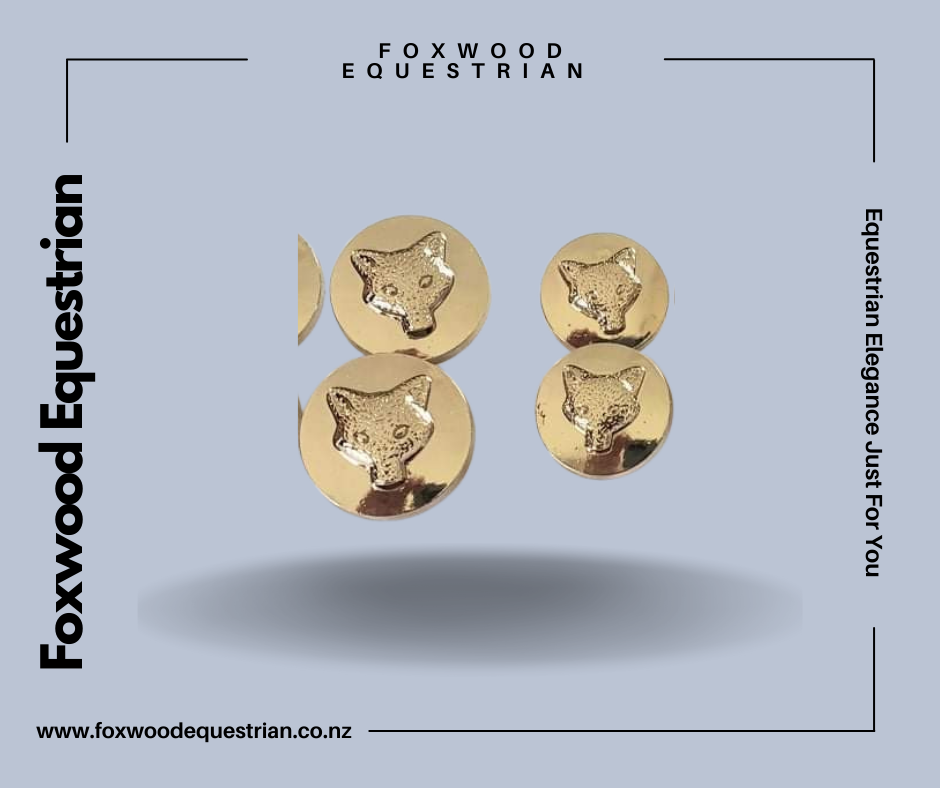 Foxhead Gold Single Buttons - Small and Large